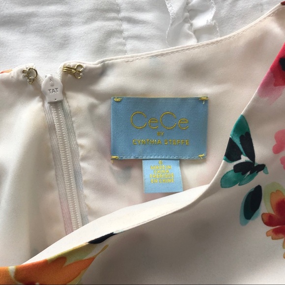 Floral Print Drop Waist Dress- size 6 - Picture 5 of 8